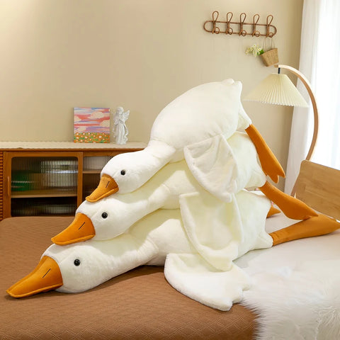 Giant White Goose Throw Plush Pillow Sleep Stuffed Toys