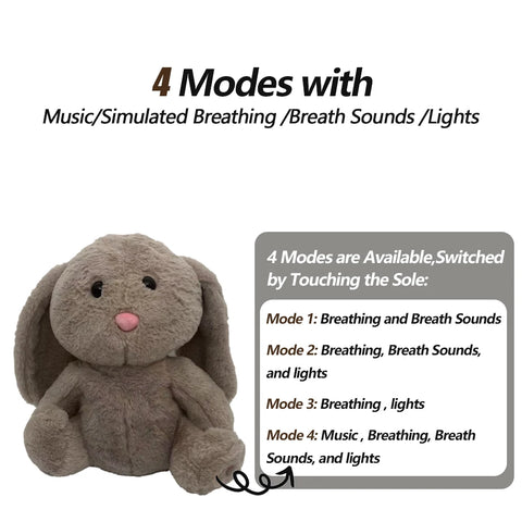 Breathing Soothing Elephant Sleep Plush Doll