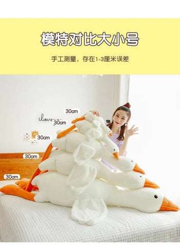 Giant White Goose Throw Plush Pillow Sleep Stuffed Toys