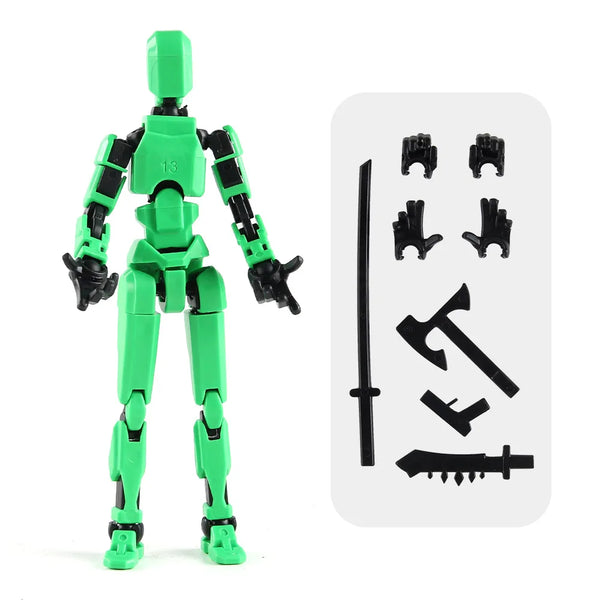 3D Multi-Jointed Movable Shapeshift Robot Creative Printed Mannequin Dummy Action Model Doll Toys Kid Decora for Girl Boys Gifts