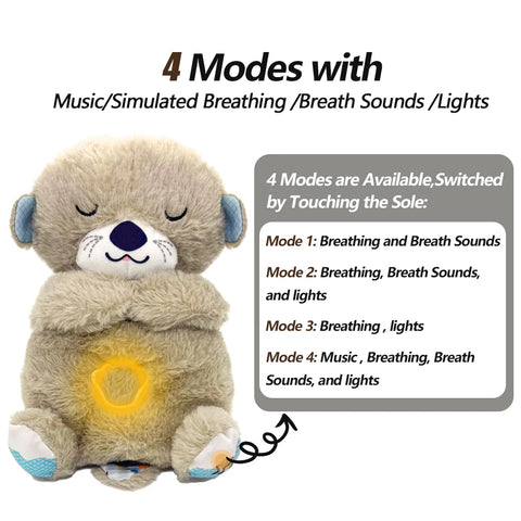 Breathing Soothing Elephant Sleep Plush Doll