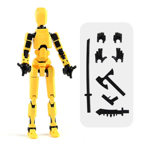 3D Multi-Jointed Movable Shapeshift Robot Creative Printed Mannequin Dummy Action Model Doll Toys Kid Decora for Girl Boys Gifts