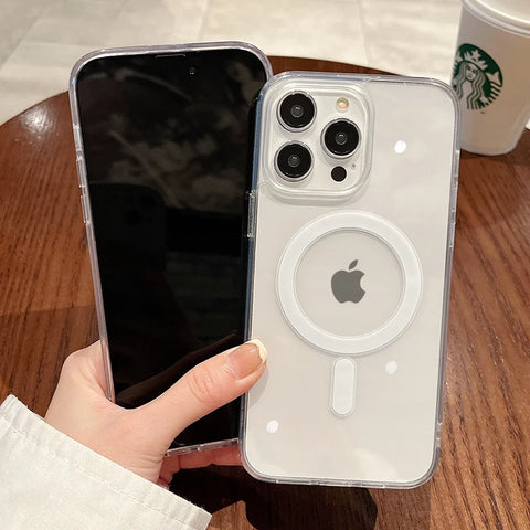 Transparent Magnetic Wireless Charging Cases