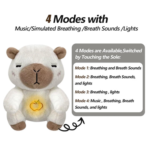 Breathing Soothing Elephant Sleep Plush Doll