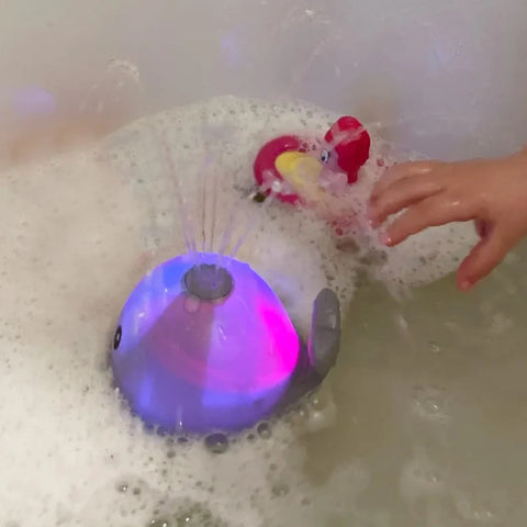 Baby Light Up Whale Sprinkler Bath Toy