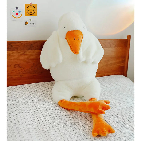 Giant White Goose Throw Plush Pillow Sleep Stuffed Toys