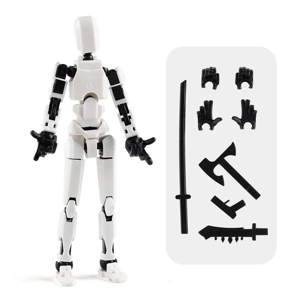 3D Multi-Jointed Movable Shapeshift Robot Creative Printed Mannequin Dummy Action Model Doll Toys Kid Decora for Girl Boys Gifts