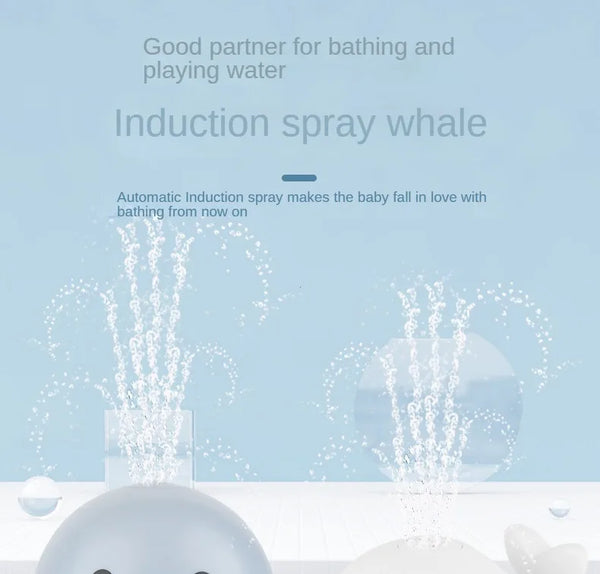 Baby Light Up Whale Sprinkler Bath Toy