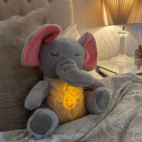 Breathing Soothing Elephant Sleep Plush Doll