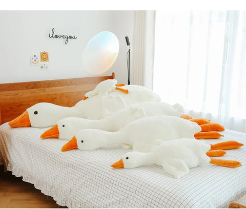 Giant White Goose Throw Plush Pillow Sleep Stuffed Toys