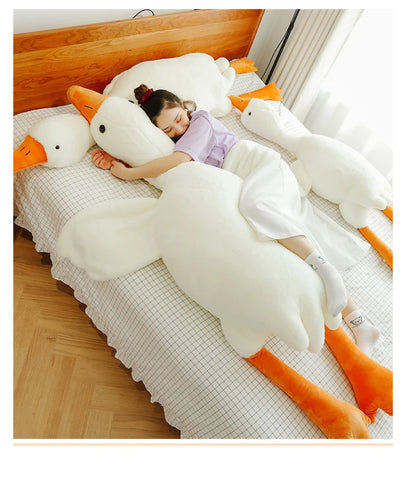 Giant White Goose Throw Plush Pillow Sleep Stuffed Toys