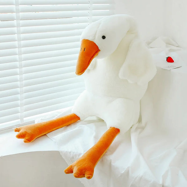 Giant White Goose Throw Plush Pillow Sleep Stuffed Toys