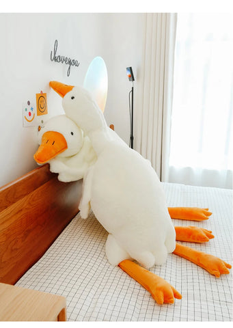 Giant White Goose Throw Plush Pillow Sleep Stuffed Toys