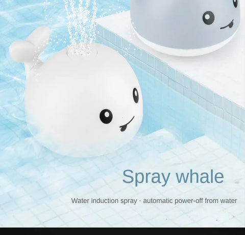 Baby Light Up Whale Sprinkler Bath Toy